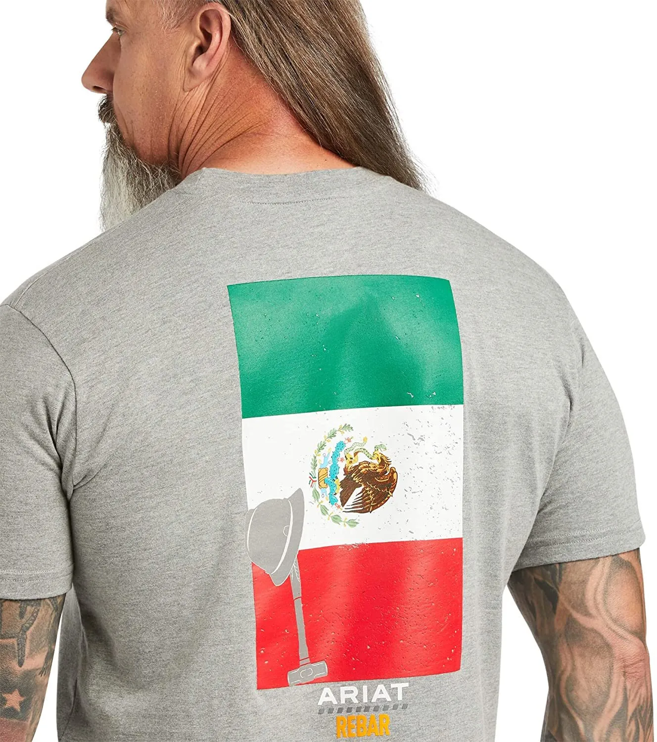 Ariat Men's Rebar Cotton Strong Mexican Pride Graphic T-Shirt