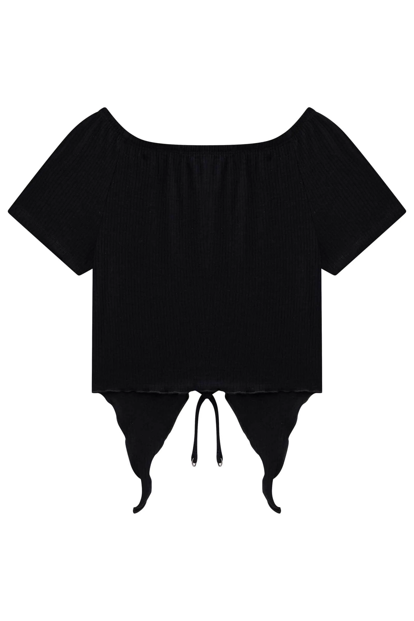 Blusa Top Cropped em Canelado Molinê 73804 Vic&Vicky