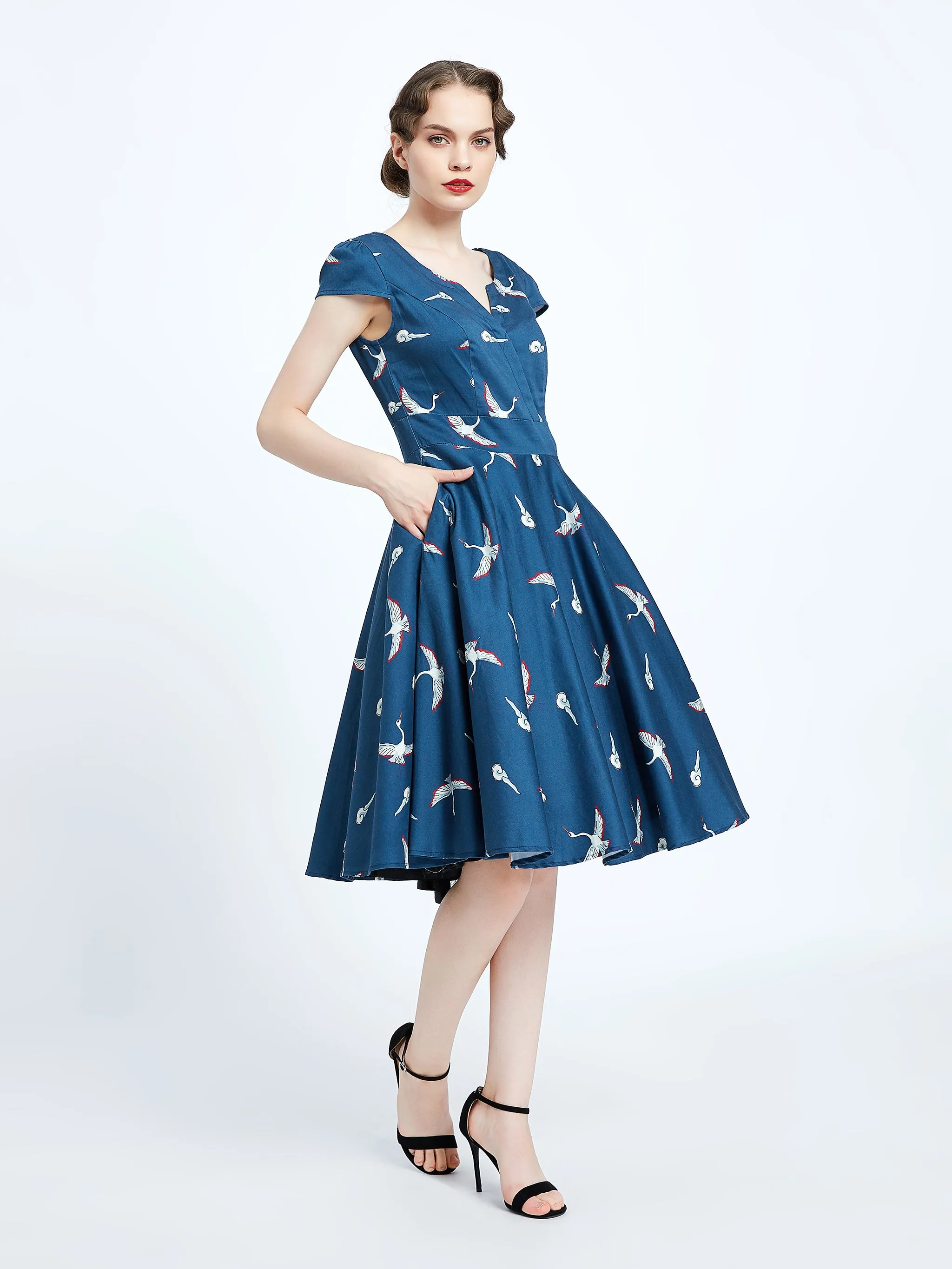 Crane A-line Dress