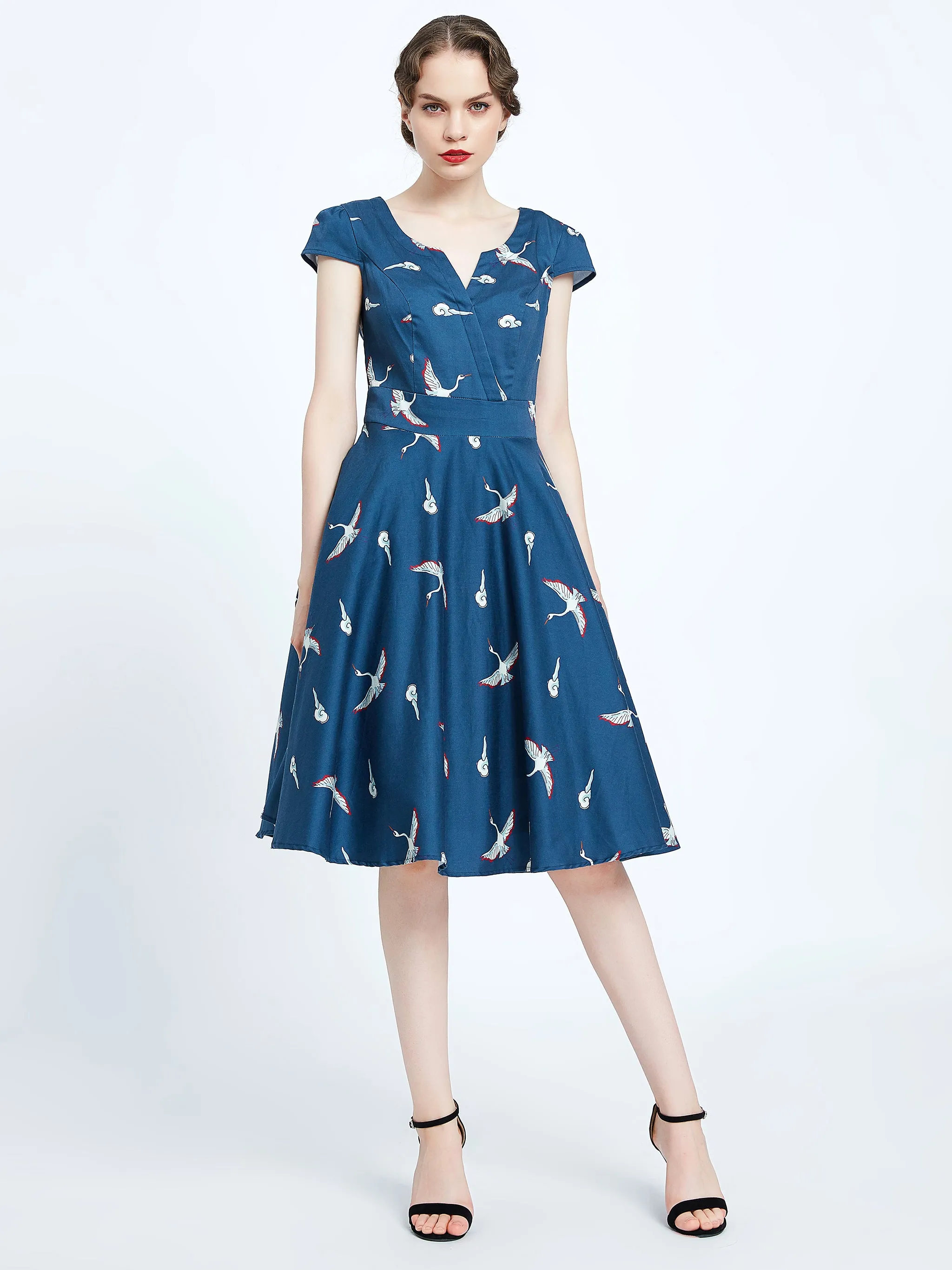 Crane A-line Dress