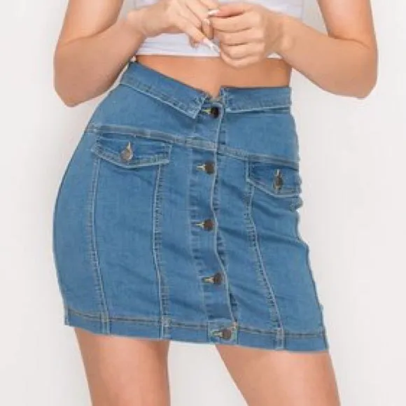 Denim Mini Skirt