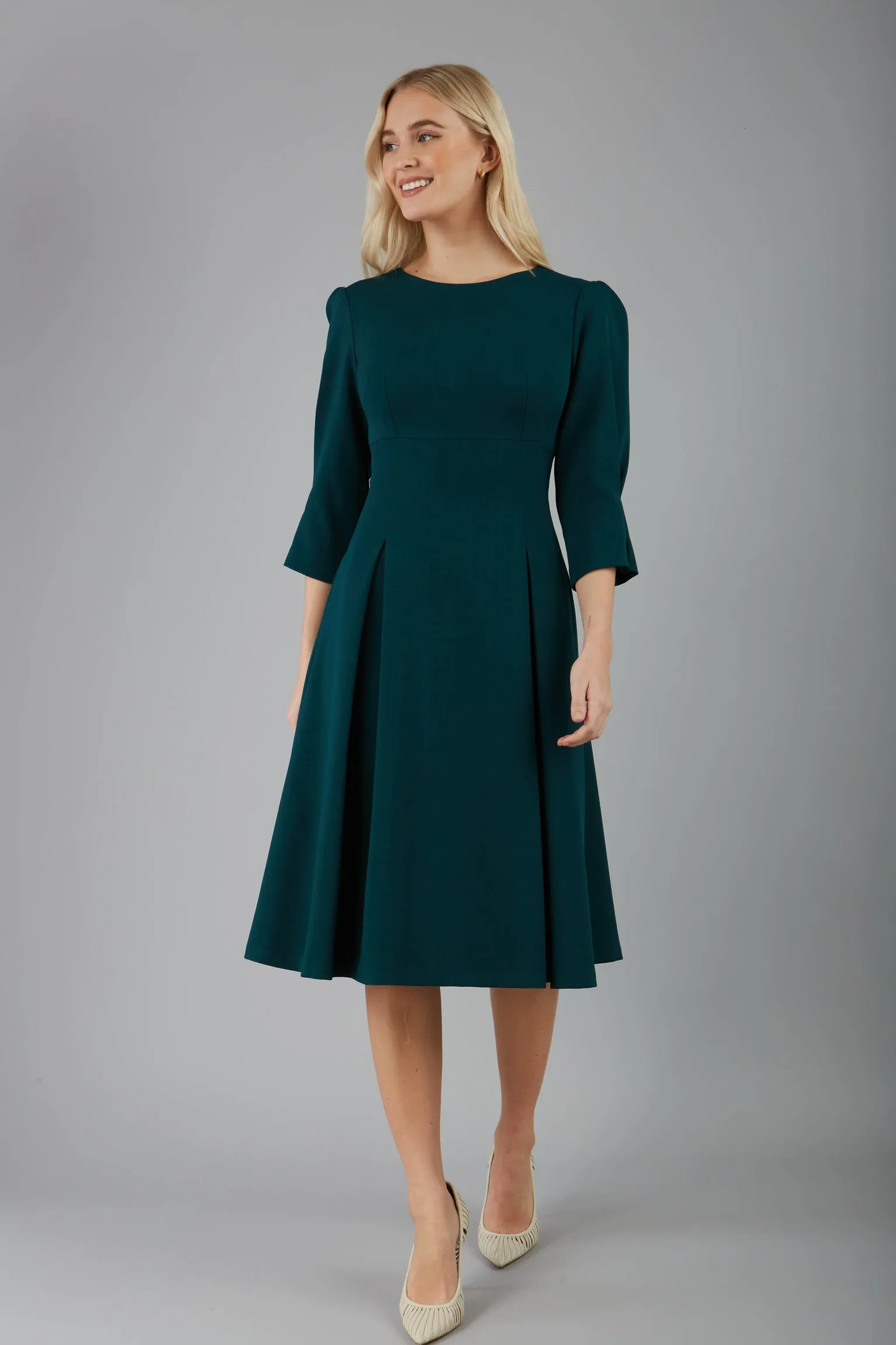 Harpsden Sleeved A-line Dress