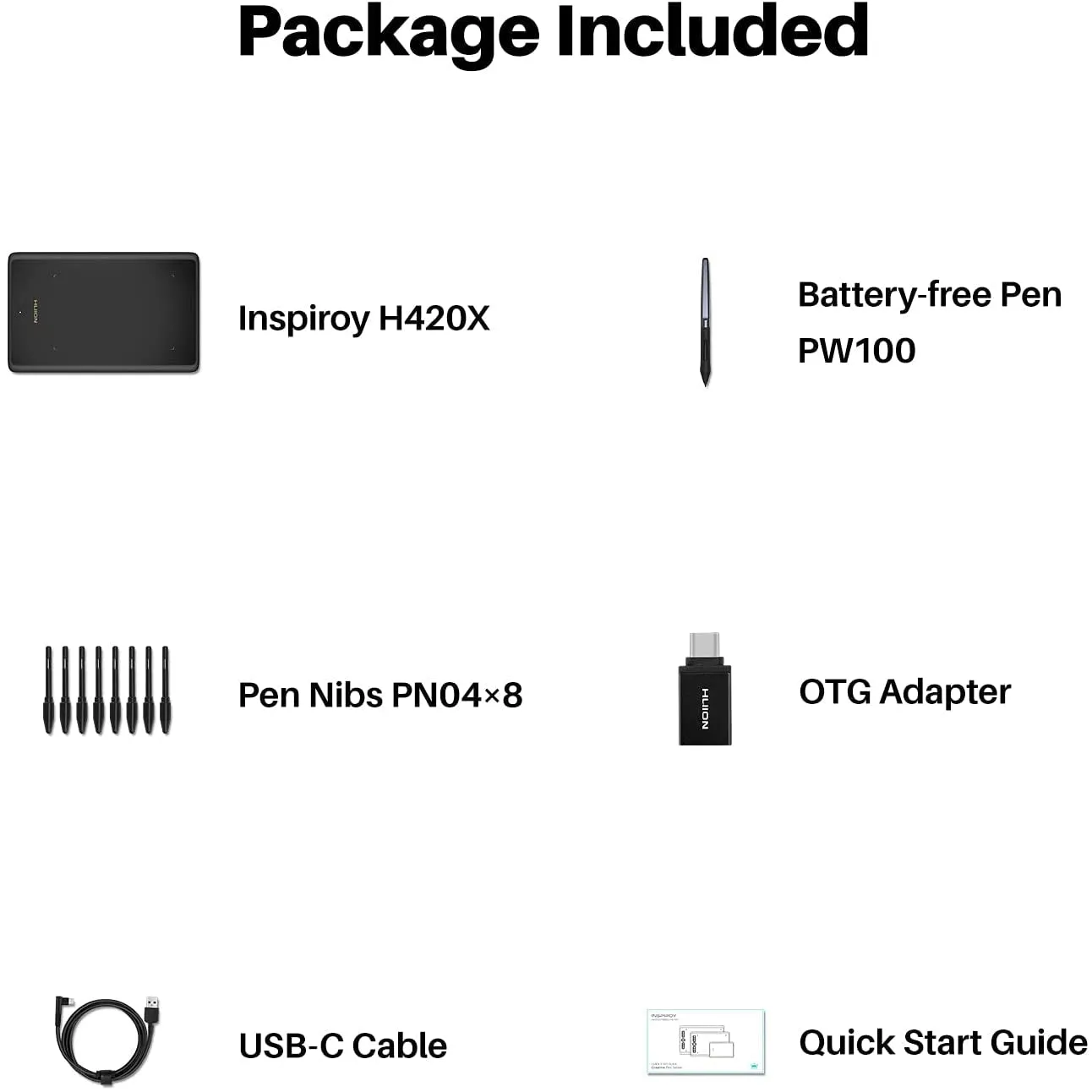 HUION H420X OSU Tablet Graphic Drawing Tablet with 8192 Levels Pressure Battery-Free Stylus, 4.17X2.6 Inch Digital Drawing Tablet Compatible with Window/Mac/Linux/Android for OSU Game, Online Teaching