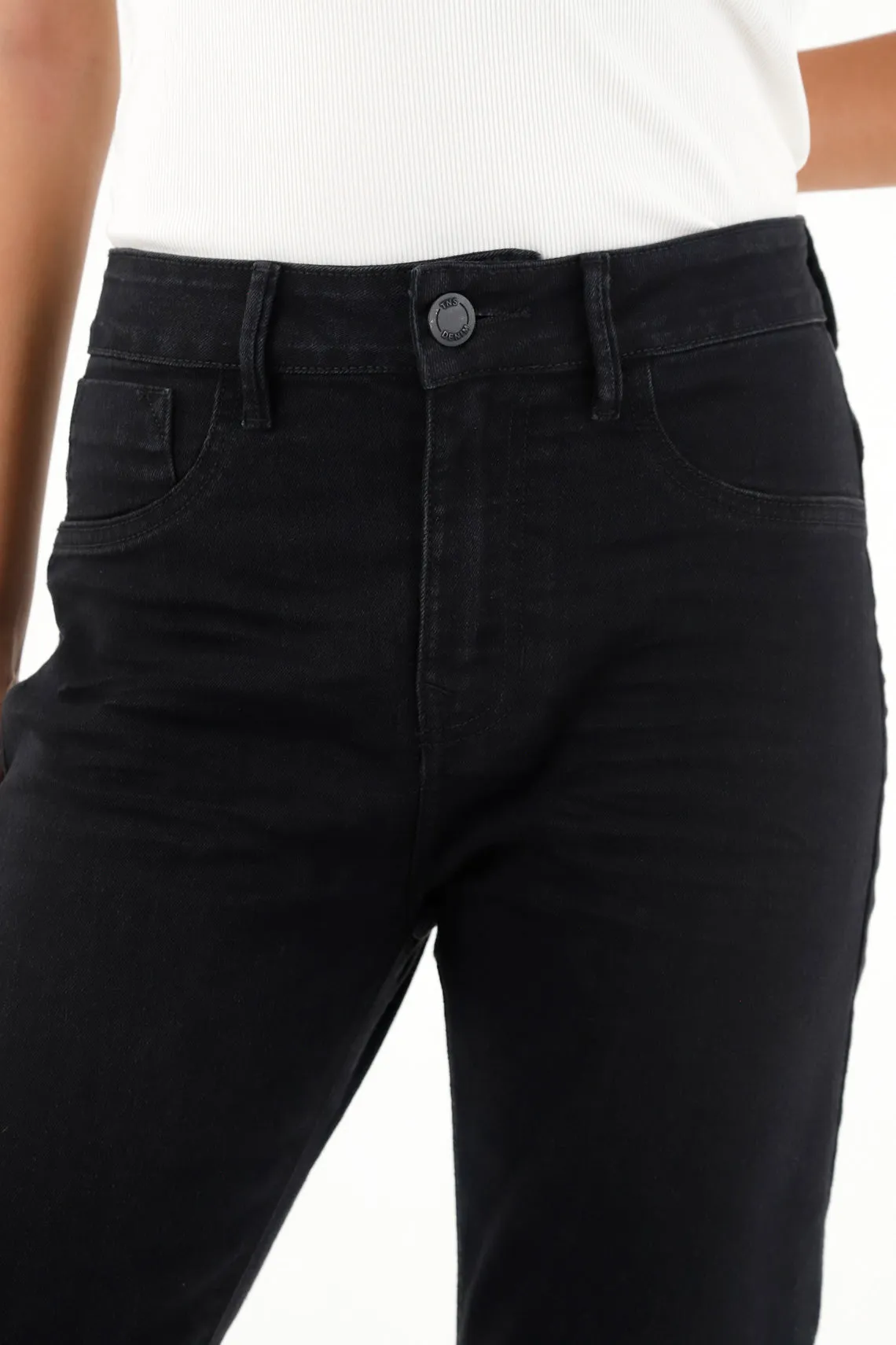 Jean super slim negro para mujer