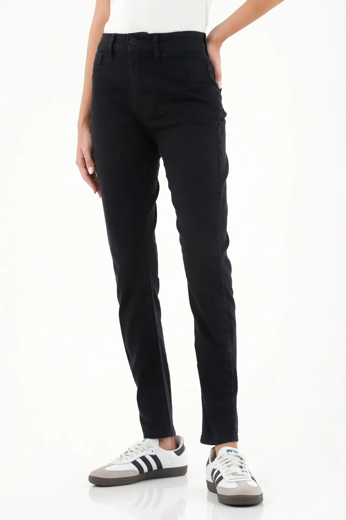 Jean super slim negro para mujer