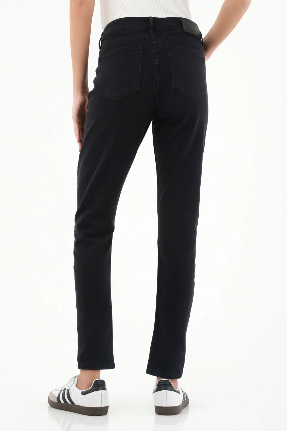 Jean super slim negro para mujer