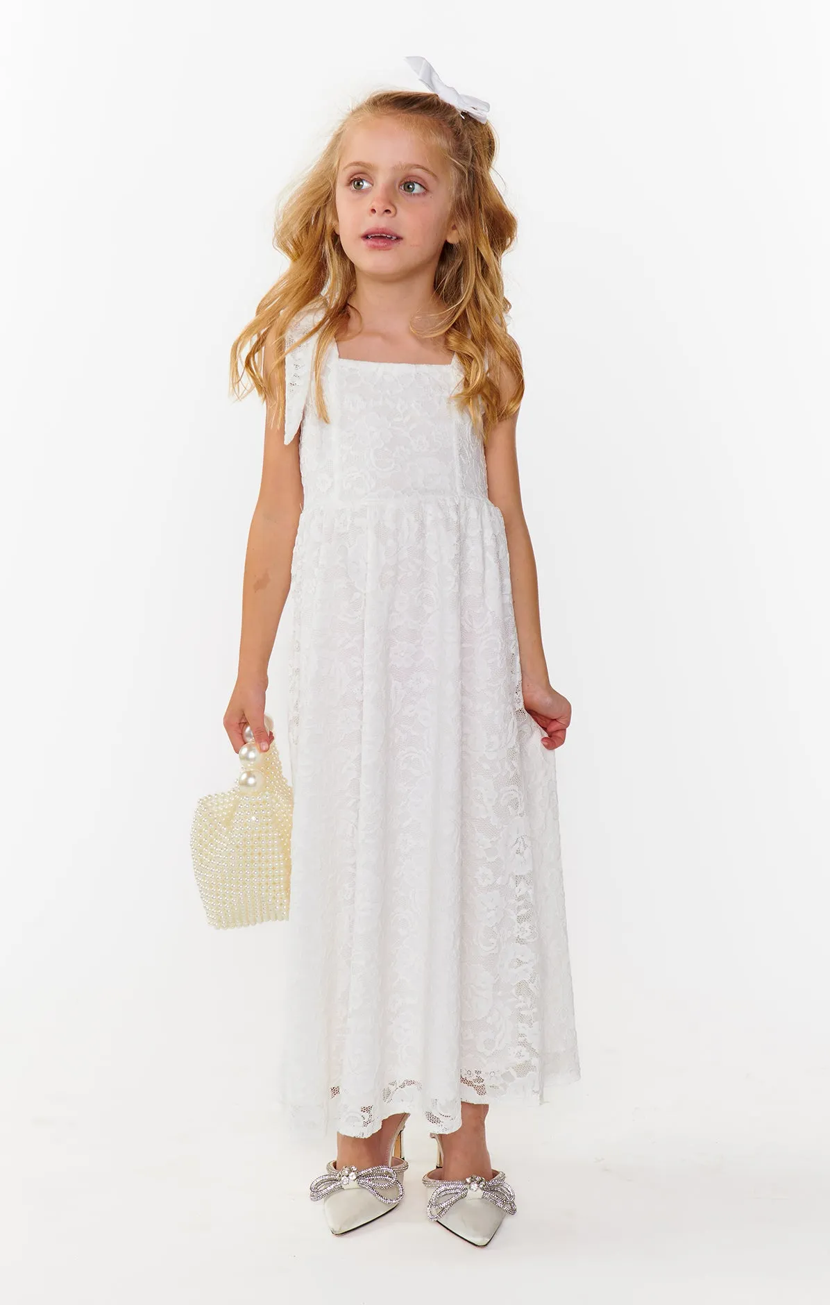 Little Claire Maxi ~ White Forever Lace