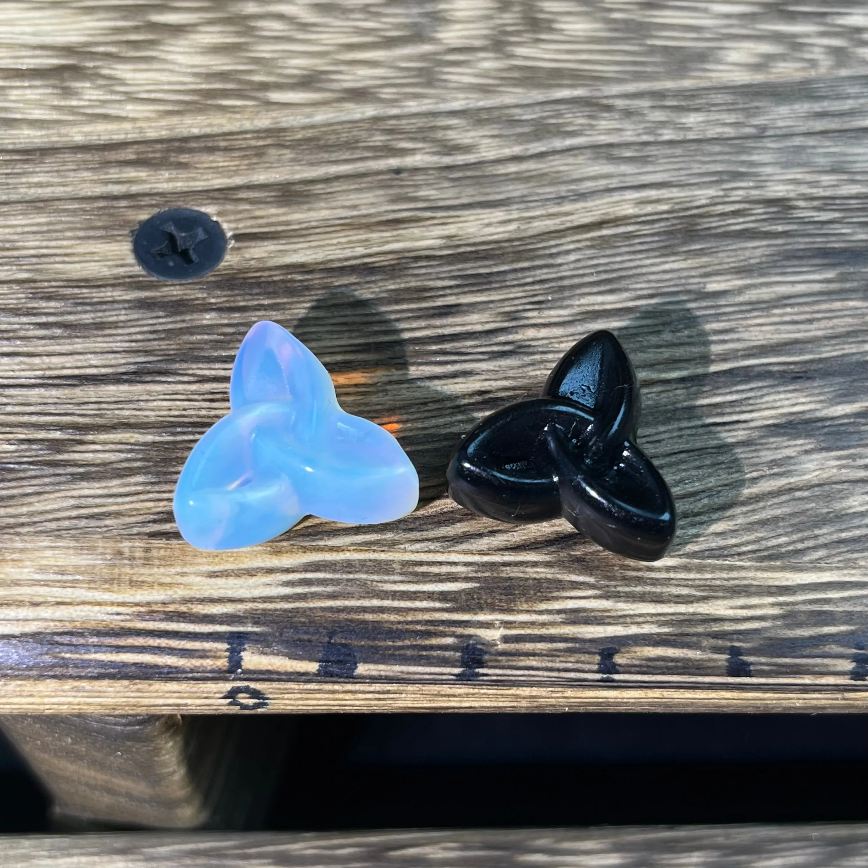 Mini Obsidian and Opalite carvings - mixed carvings