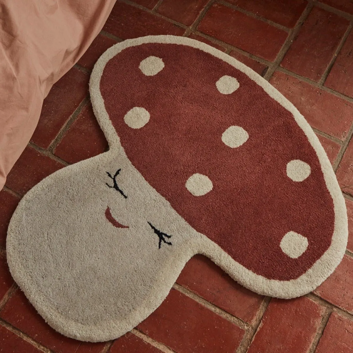 Tapis Champignon Malle - Rouge