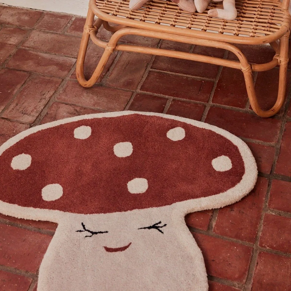 Tapis Champignon Malle - Rouge