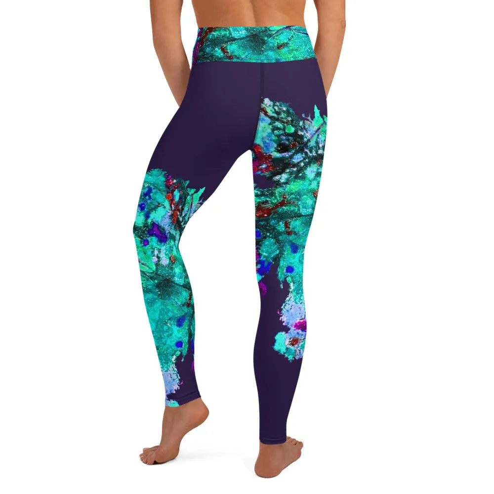 Yoga Legging FLOR AZUL