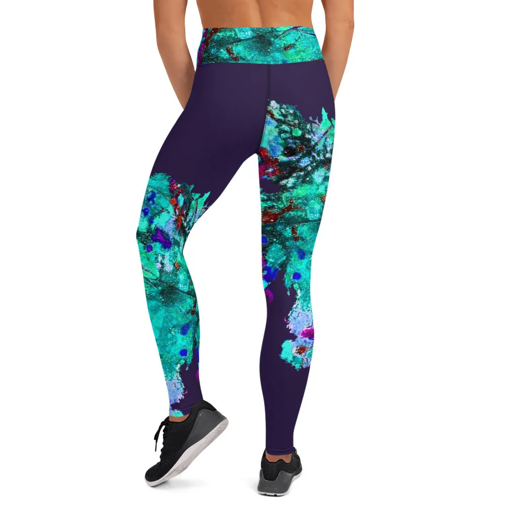 Yoga Legging FLOR AZUL