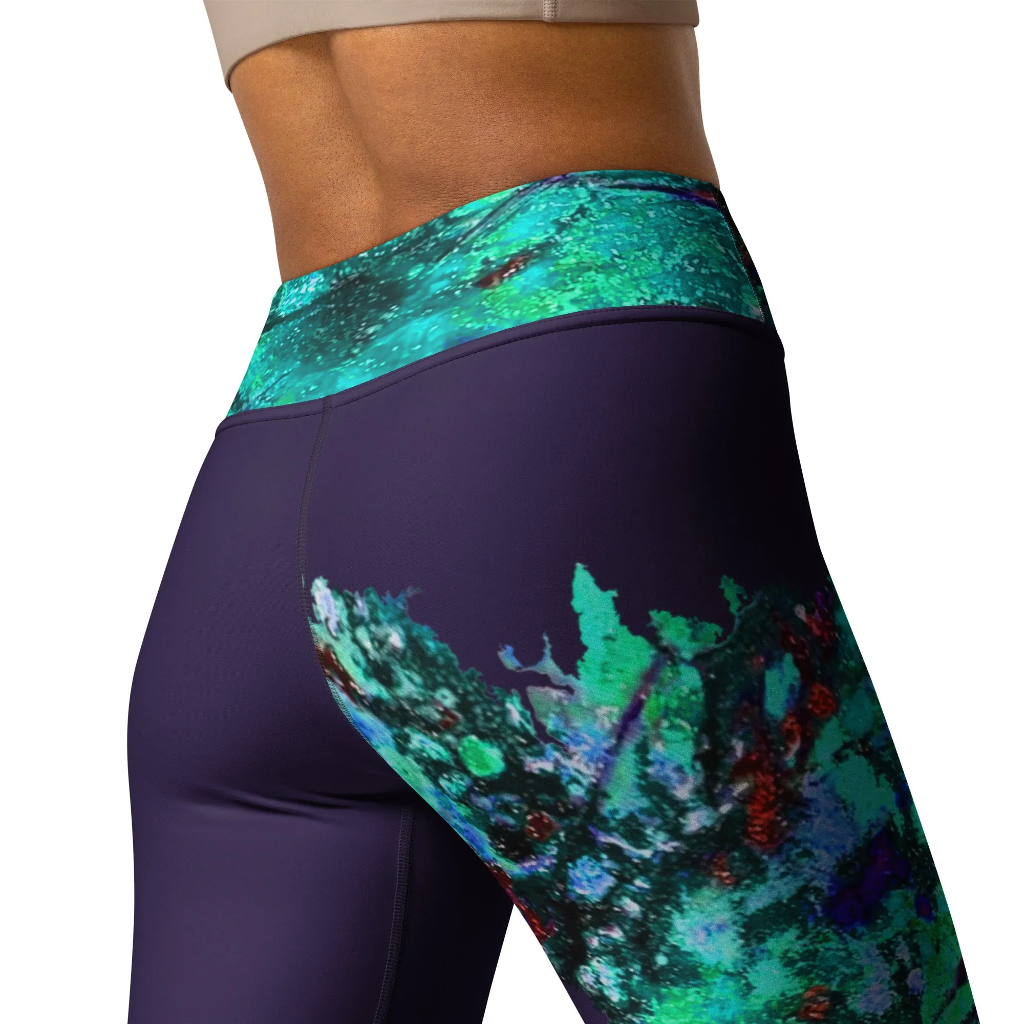 Yoga Legging FLOR AZUL